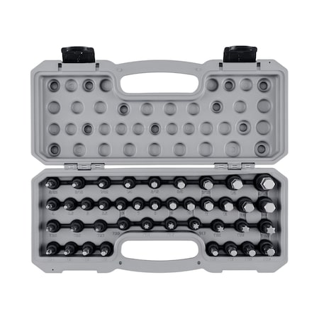 Tekton 3/8 Inch Drive Hex, Torx, Triple Square Impact Bit Socket Set (40-Piece) SIB91301